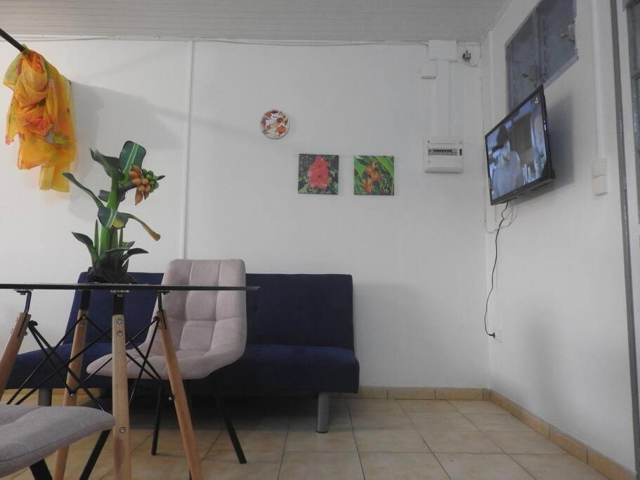Studio Hibiscus-Ch Vue Sur Mer,Plage,Clim 레 장세-다르레 외부 사진